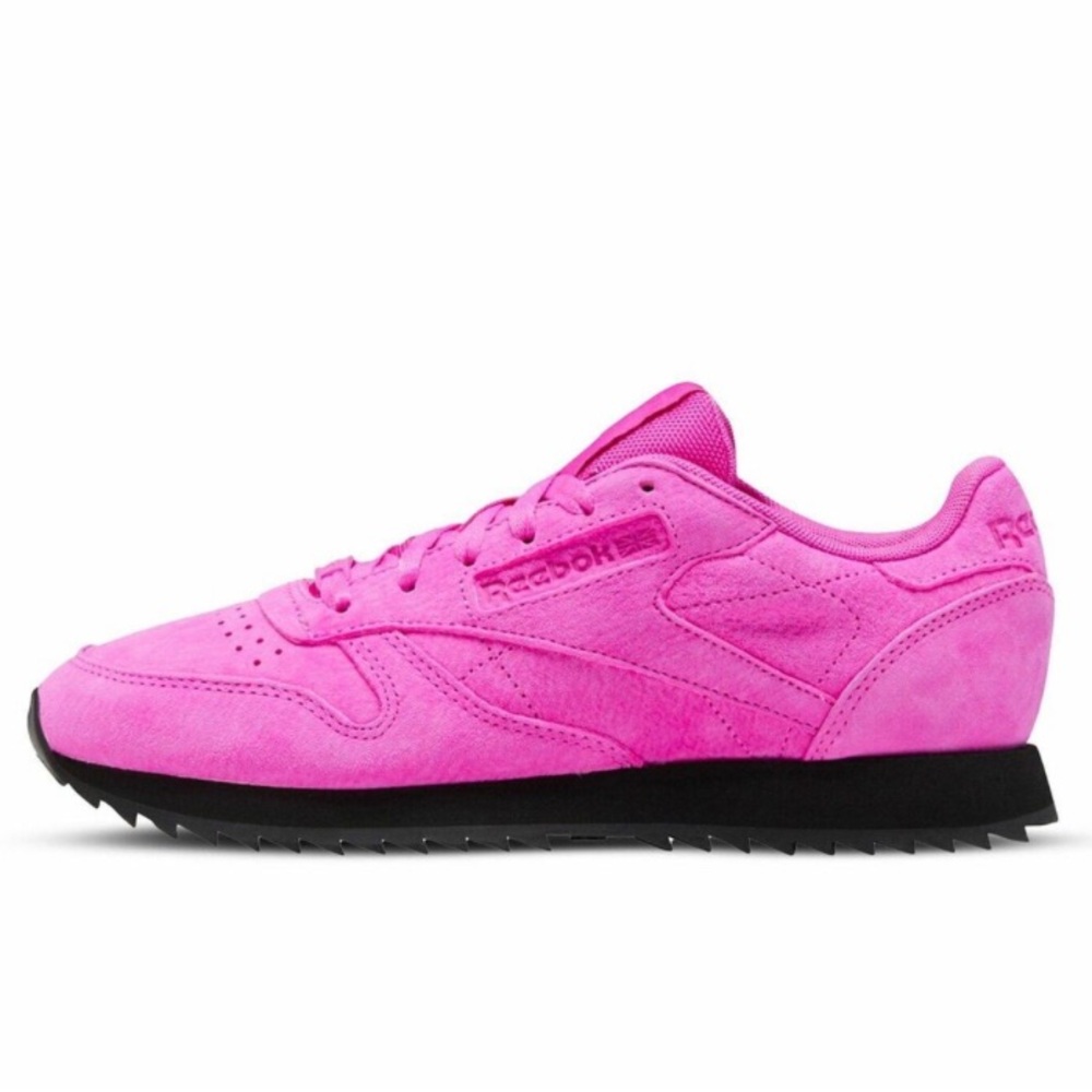 NIB - Reebok Women's CL LTHR Ripple Sneakers. Vibrant PINK.🩷🩷🩷